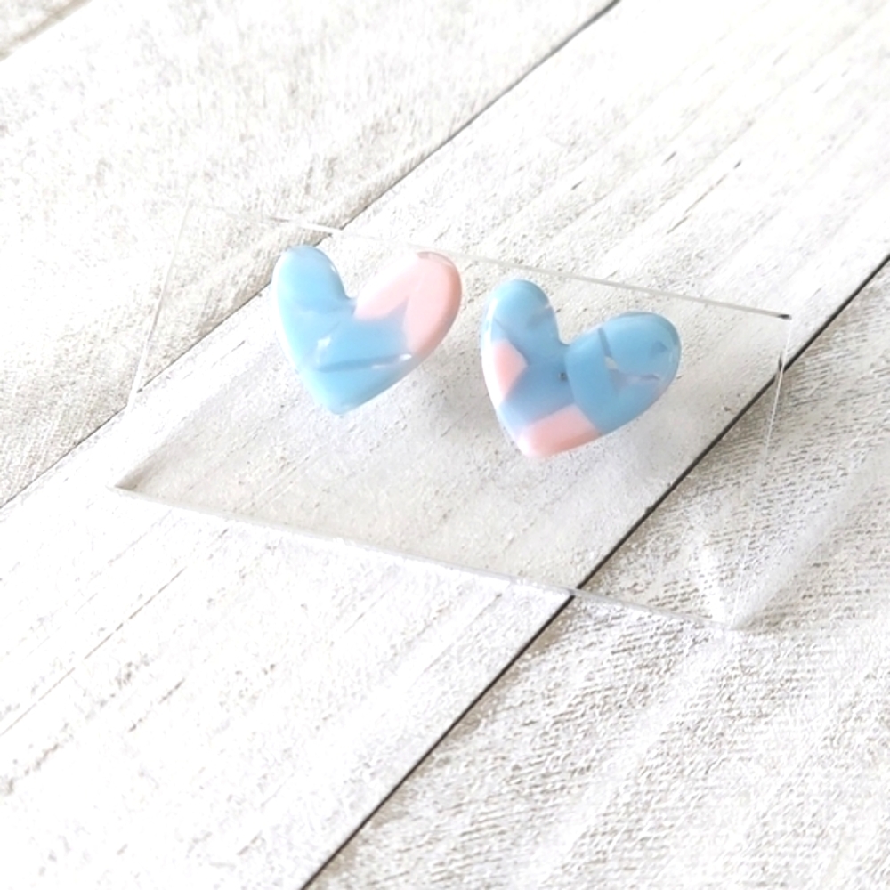 Clara Colorful Heart Studs 11